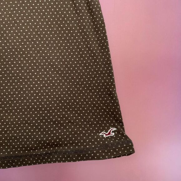 Vintage Y2K 2000s Hollister brown polka dot dainty cami tank🎀 - Picture 3 of 4